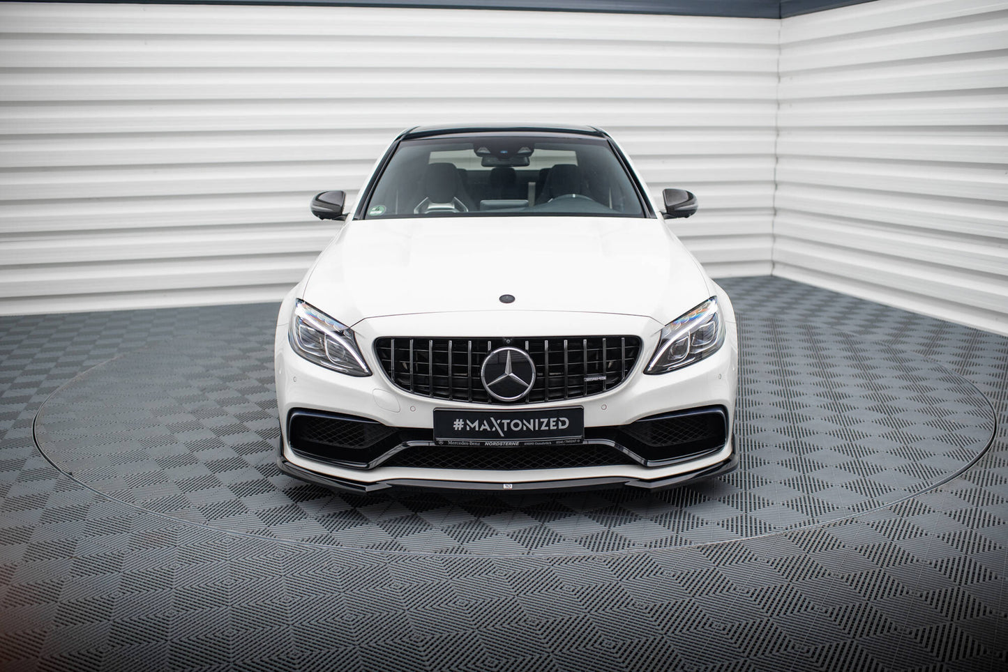 Front splitter v.3 mercedes-amg c63 sedan / estate w205 / s205