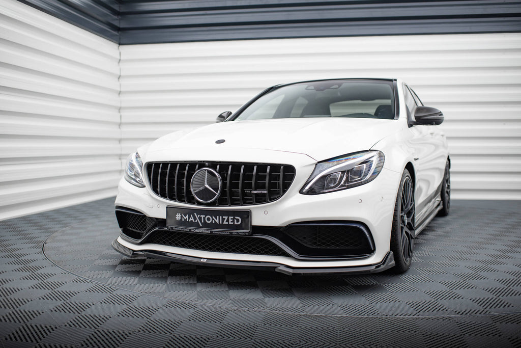 Front splitter v.3 mercedes-amg c63 sedan / estate w205 / s205