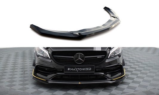 Front splitter v.3 mercedes-amg cla 45 aero c117 facelift