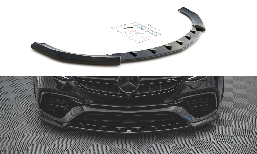 Front splitter v.3 mercedes-benz e63 amg estate/sedan s213/w213
