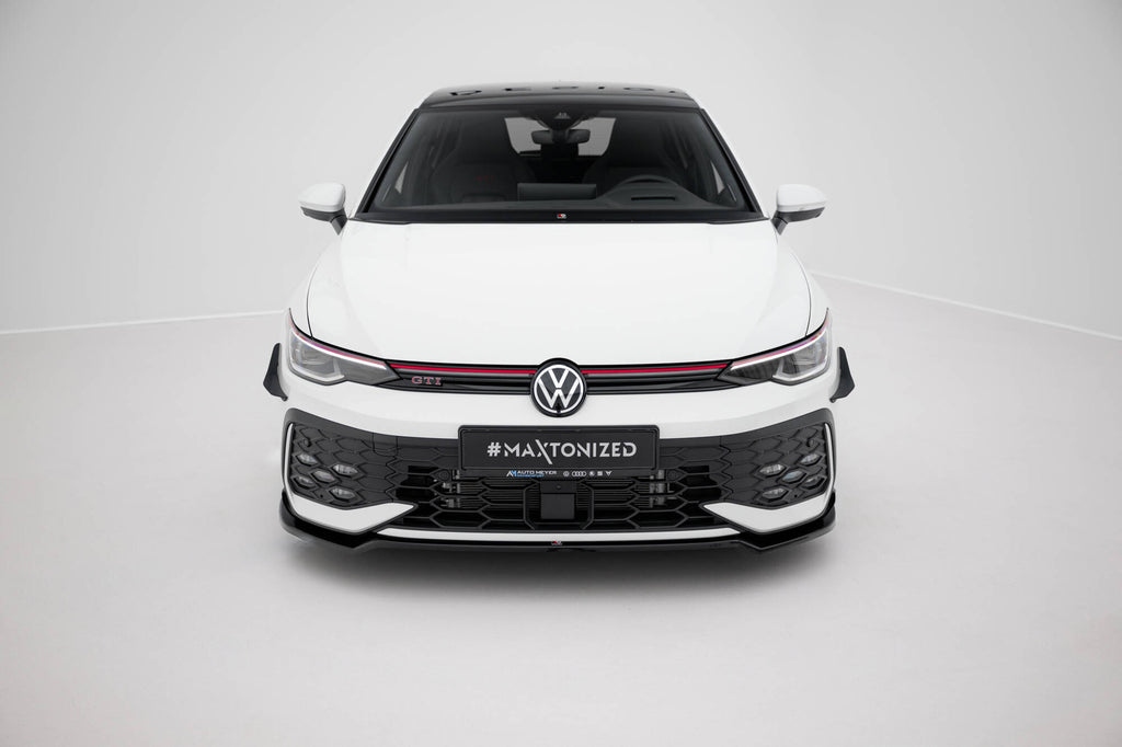 Front splitter v.3 volkswagen golf gti / gte / r-line mk8 facelift