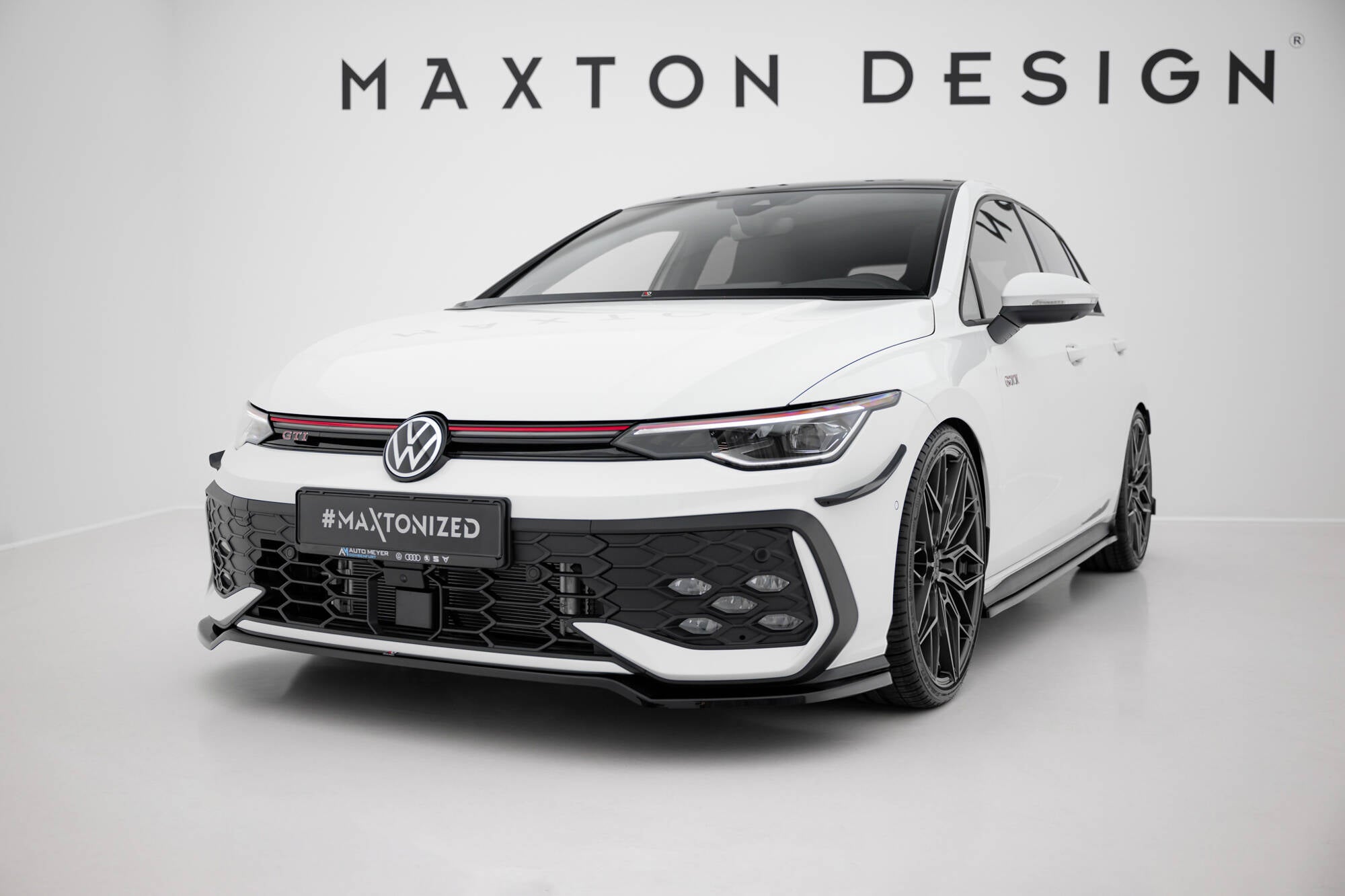 Front splitter v.3 volkswagen golf gti / gte / r-line mk8 facelift