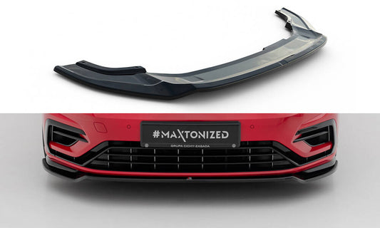 Front splitter v.3 volkswagen golf r / r-line mk7 facelift
