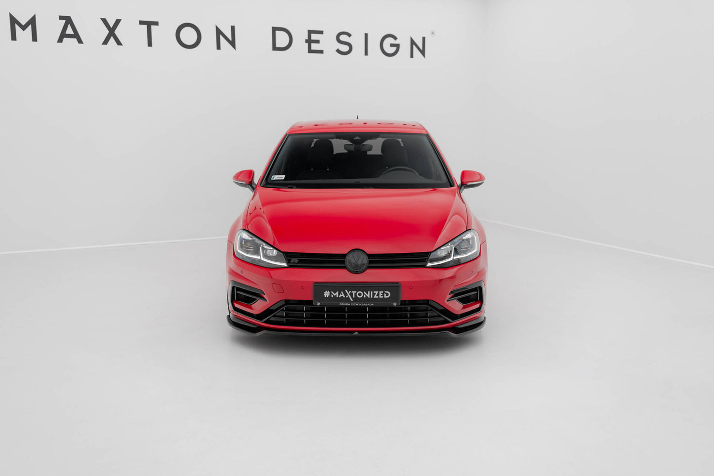 Front splitter v.3 volkswagen golf r / r-line mk7 facelift