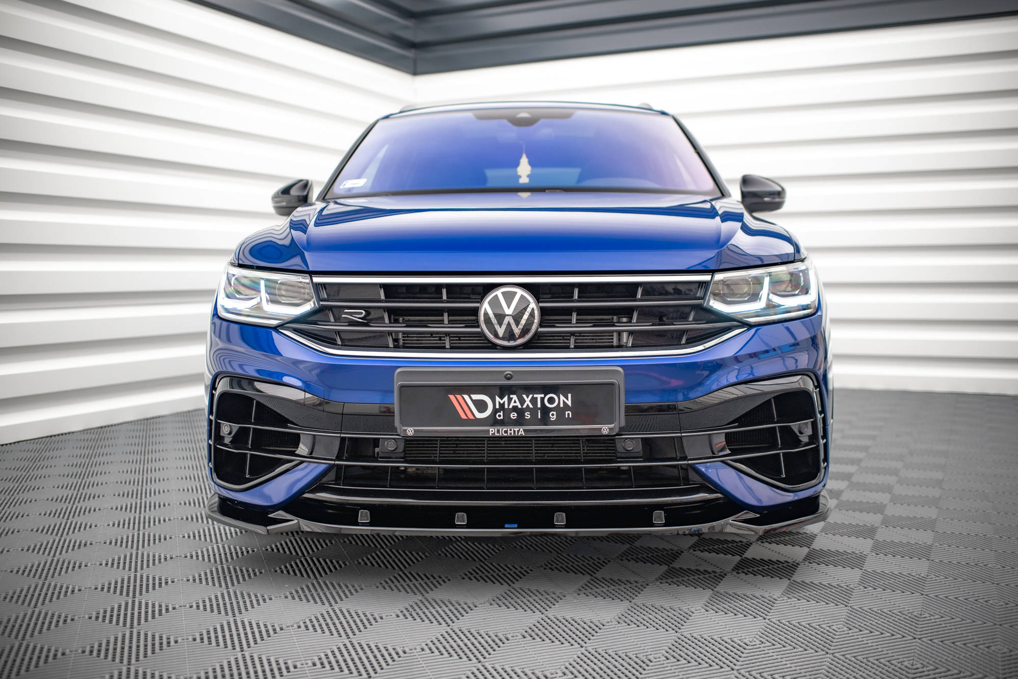 Front splitter v.3 volkswagen tiguan r / r-line mk2 facelift