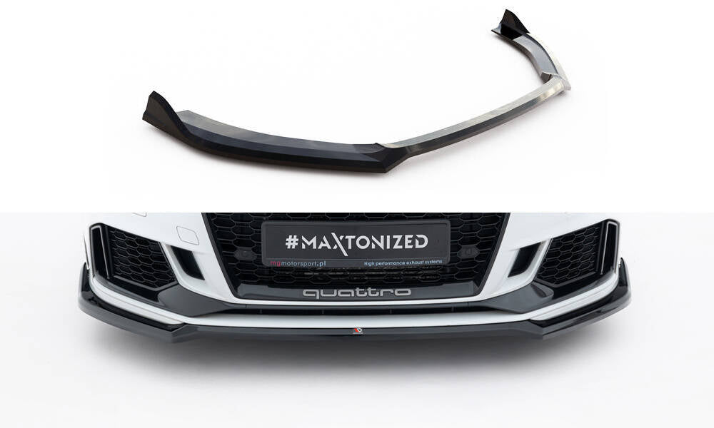 Front splitter v.4 audi rs3 sedan 8v facelift