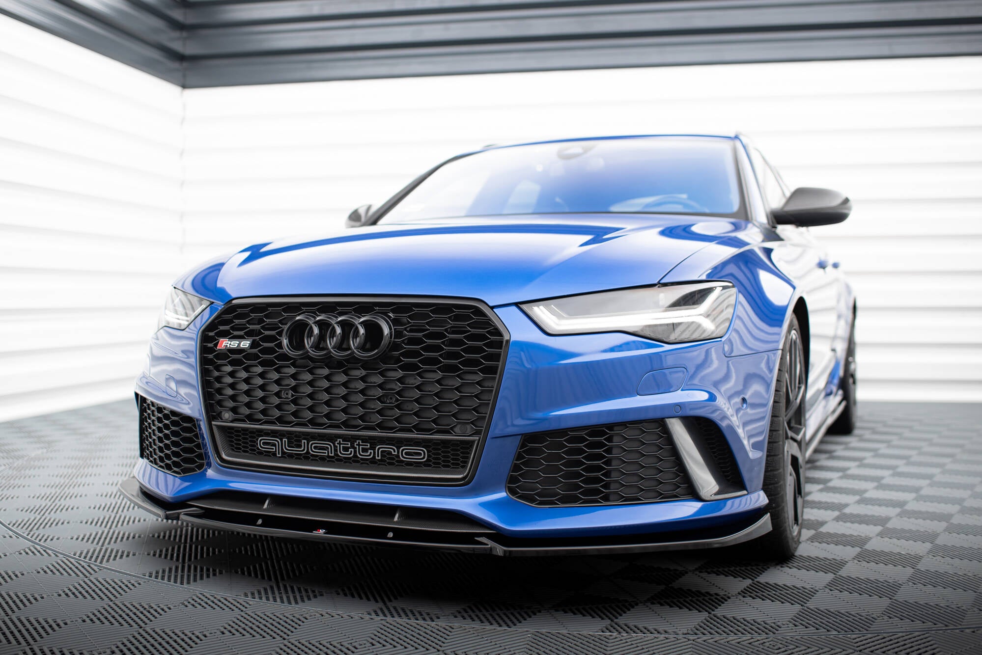 Front splitter v.4 audi rs6 c7 / c7 facelift