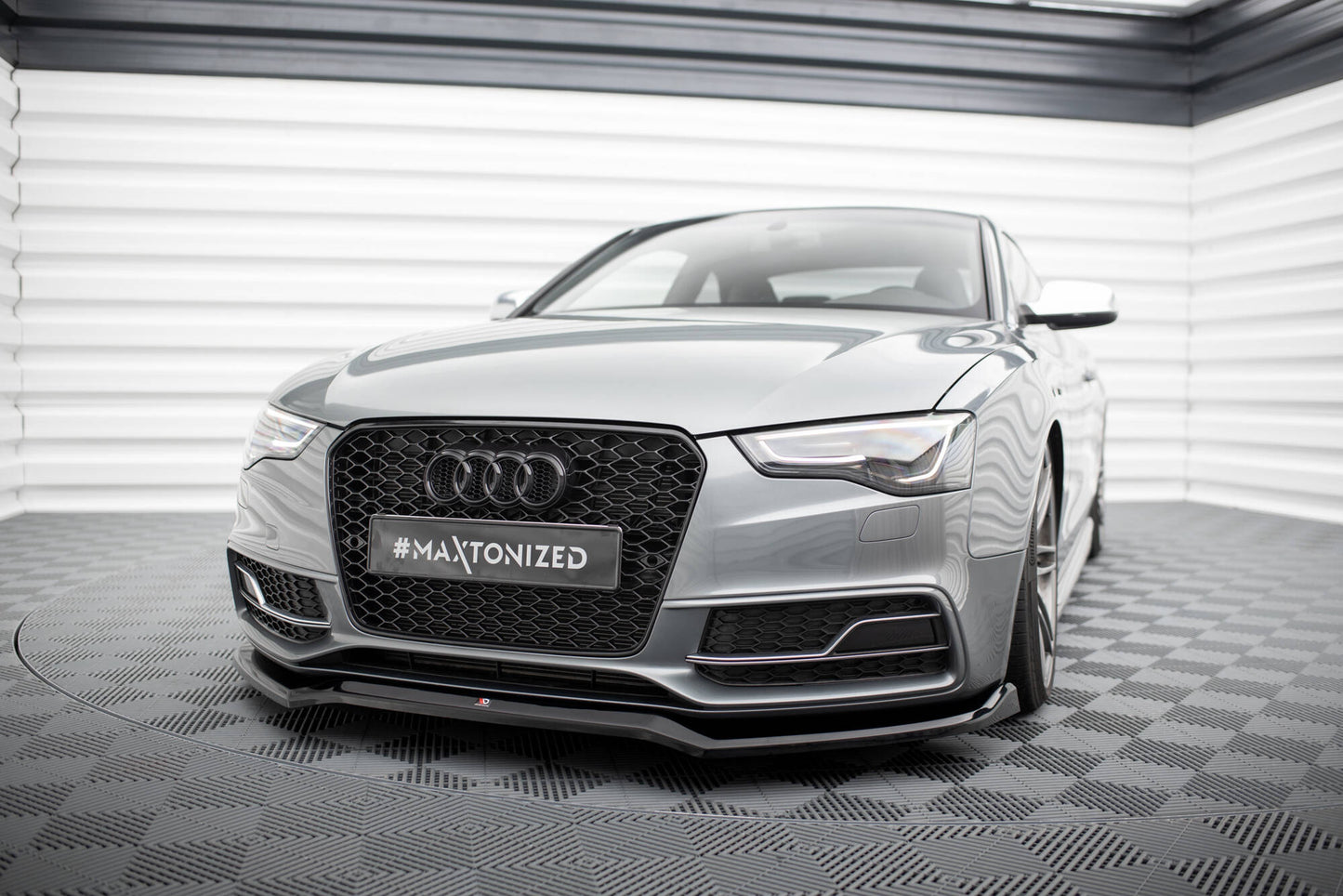 Front splitter v.4 audi s5 / a5 s-line coupe / sportback 8t facelift