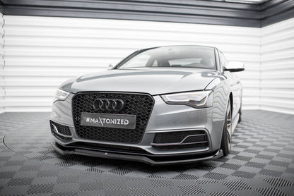 Front splitter v.4 audi s5 / a5 s-line coupe / sportback 8t facelift