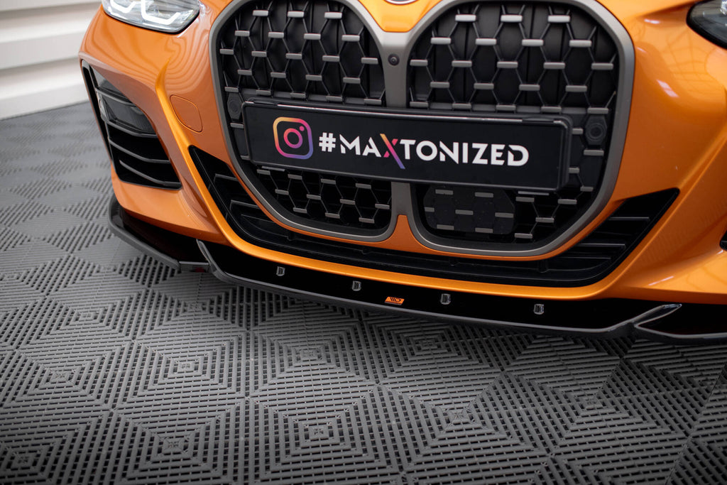 Front splitter v.4 bmw 4 m-pack / m440i g22 / g23 / g22 facelift / g23 facelift