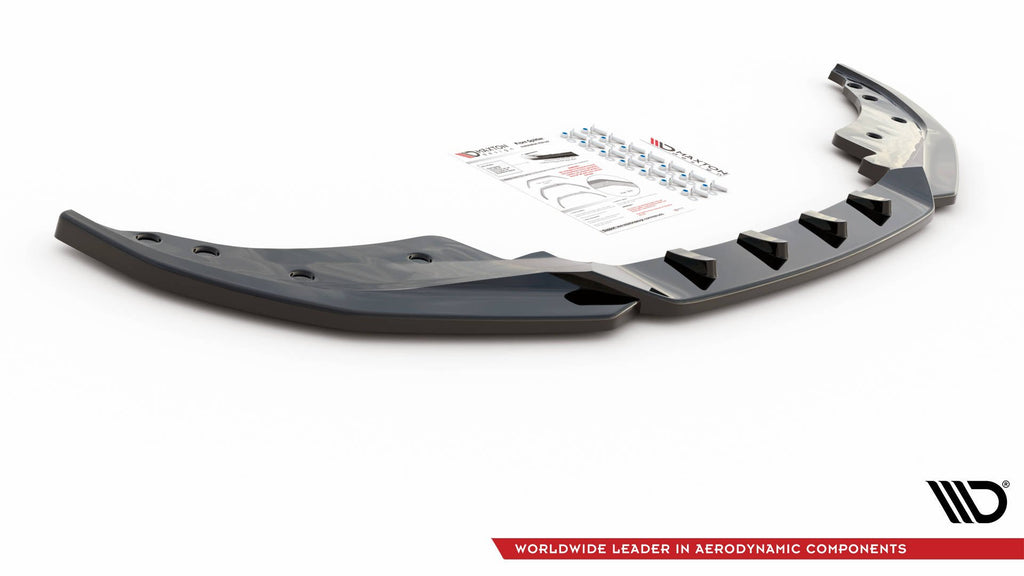 Front splitter v.4 bmw 4 m-pack / m440i g22 / g23 / g22 facelift / g23 facelift