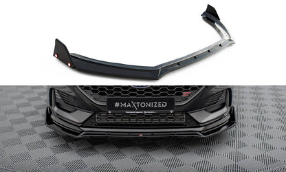 Front splitter v.4 + flaps ford fiesta st / st-line mk8 facelift