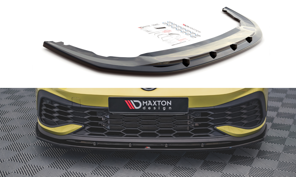 Front splitter v.4 volkswagen golf gti clubsport mk8
