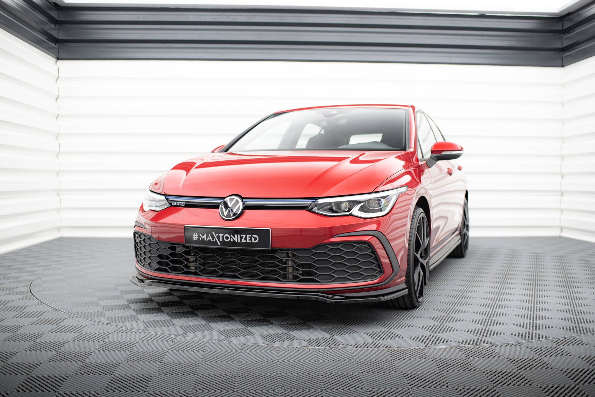 Front splitter v.4 volkswagen golf gti / gte / gtd / r-line mk8