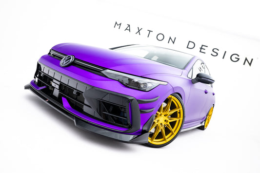Front splitter v.4 volkswagen golf r mk8 facelift