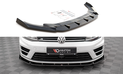 Front splitter v.4 volkswagen golf r / r-line mk7