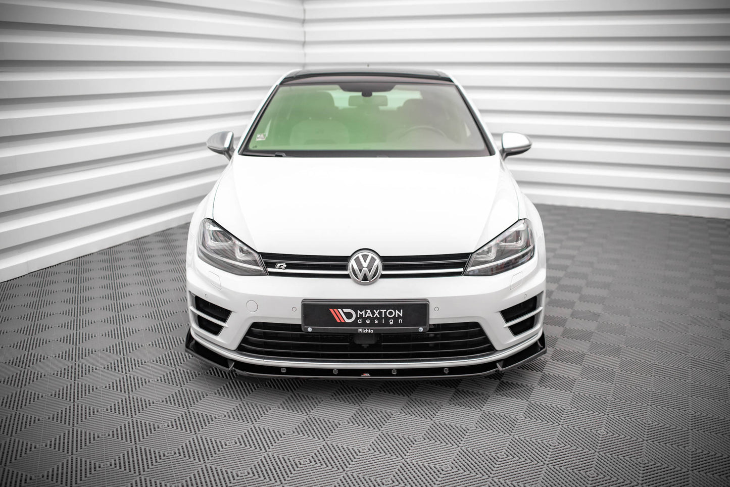 Front splitter v.4 volkswagen golf r / r-line mk7