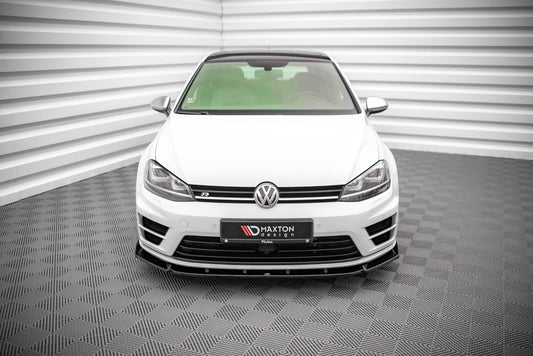 Front splitter v.4 volkswagen golf r / r-line mk7