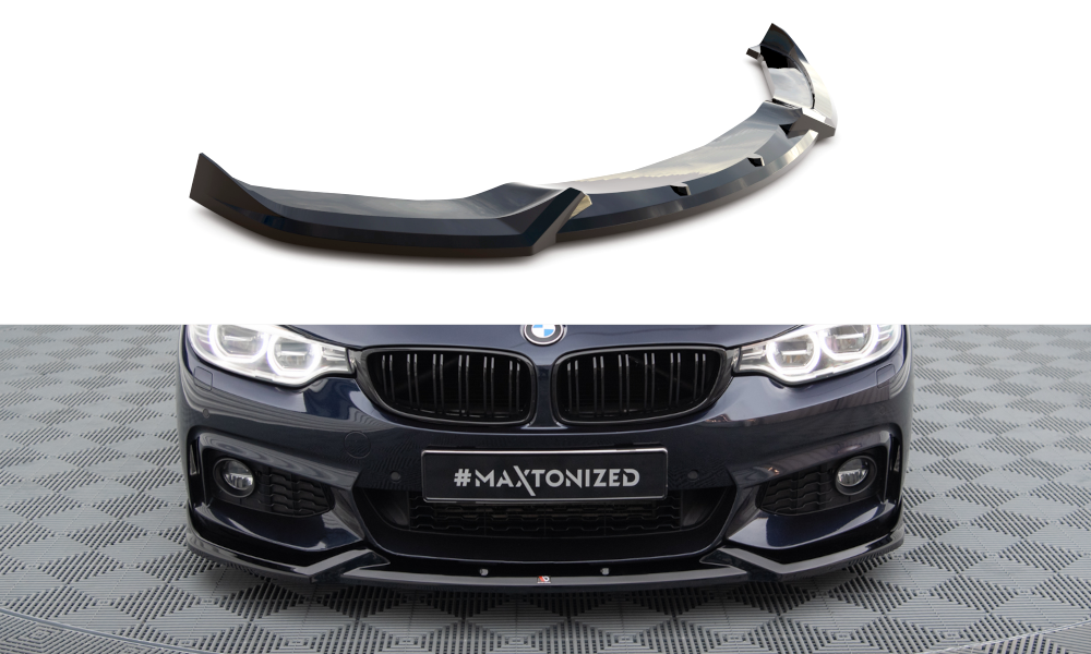 Front splitter v.5 bmw 4 coupe / gran coupe / cabrio m-pack f32 / f36 / f33