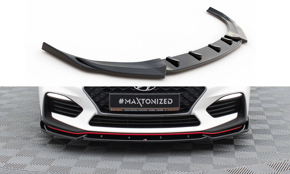 Front splitter v.5 hyundai i30 n mk3 hatchback/ fastback