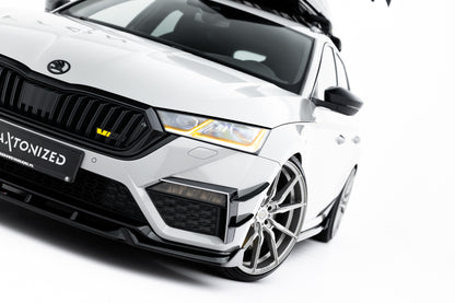 Front splitter v.5 skoda octavia rs mk4