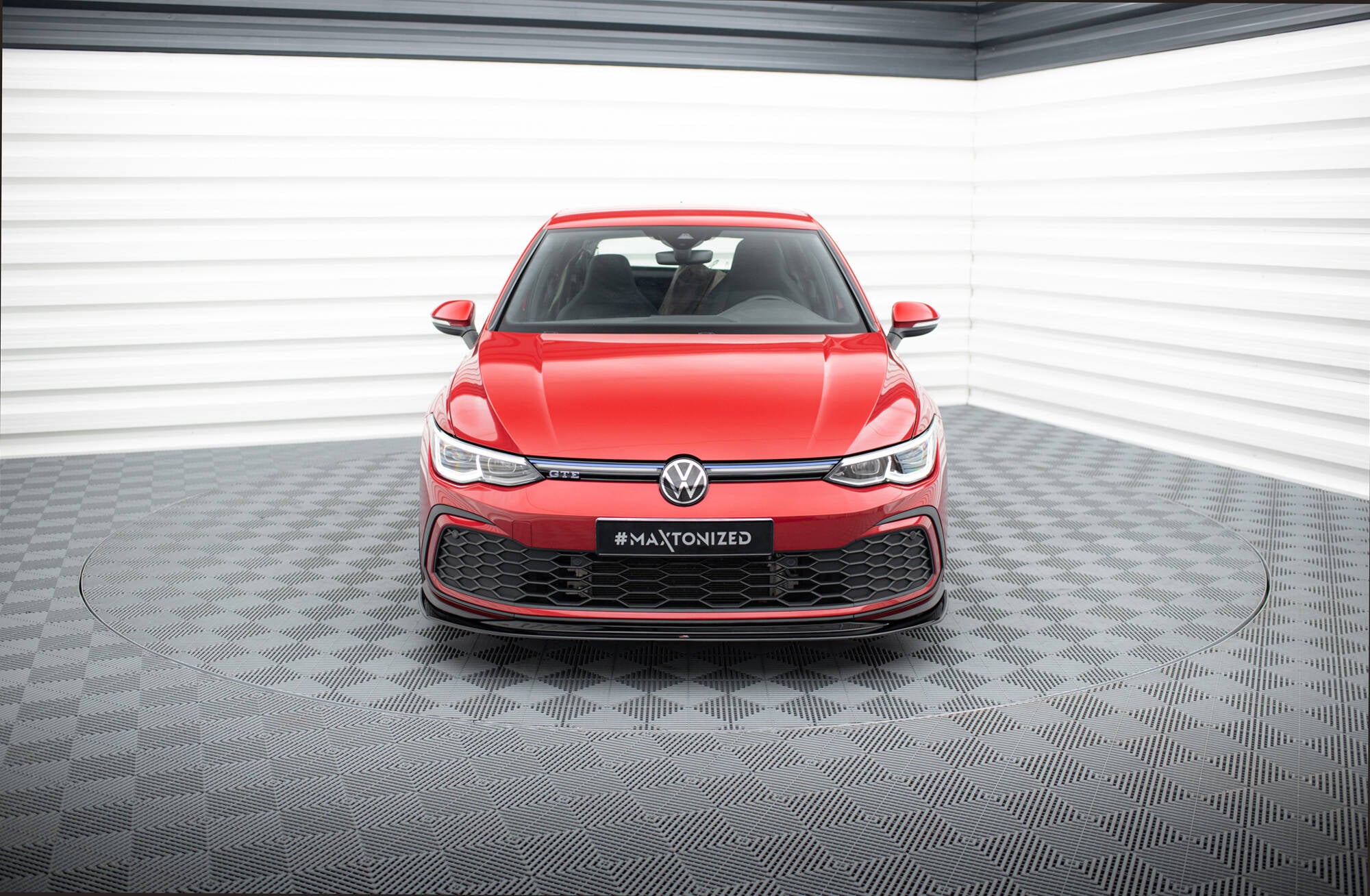 Front splitter v.5 volkswagen golf gti / gte / gtd / r-line mk8