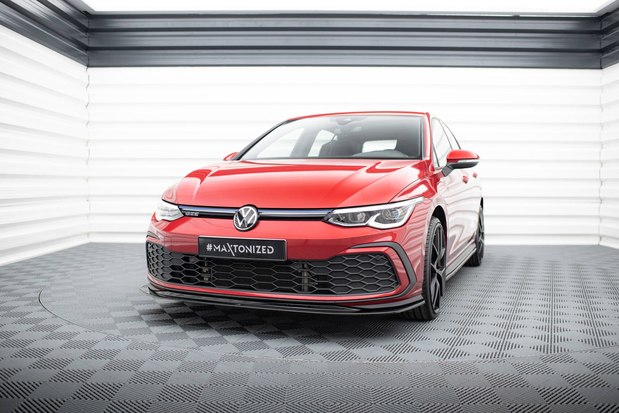 Front splitter v.5 volkswagen golf gti / gte / gtd / r-line mk8