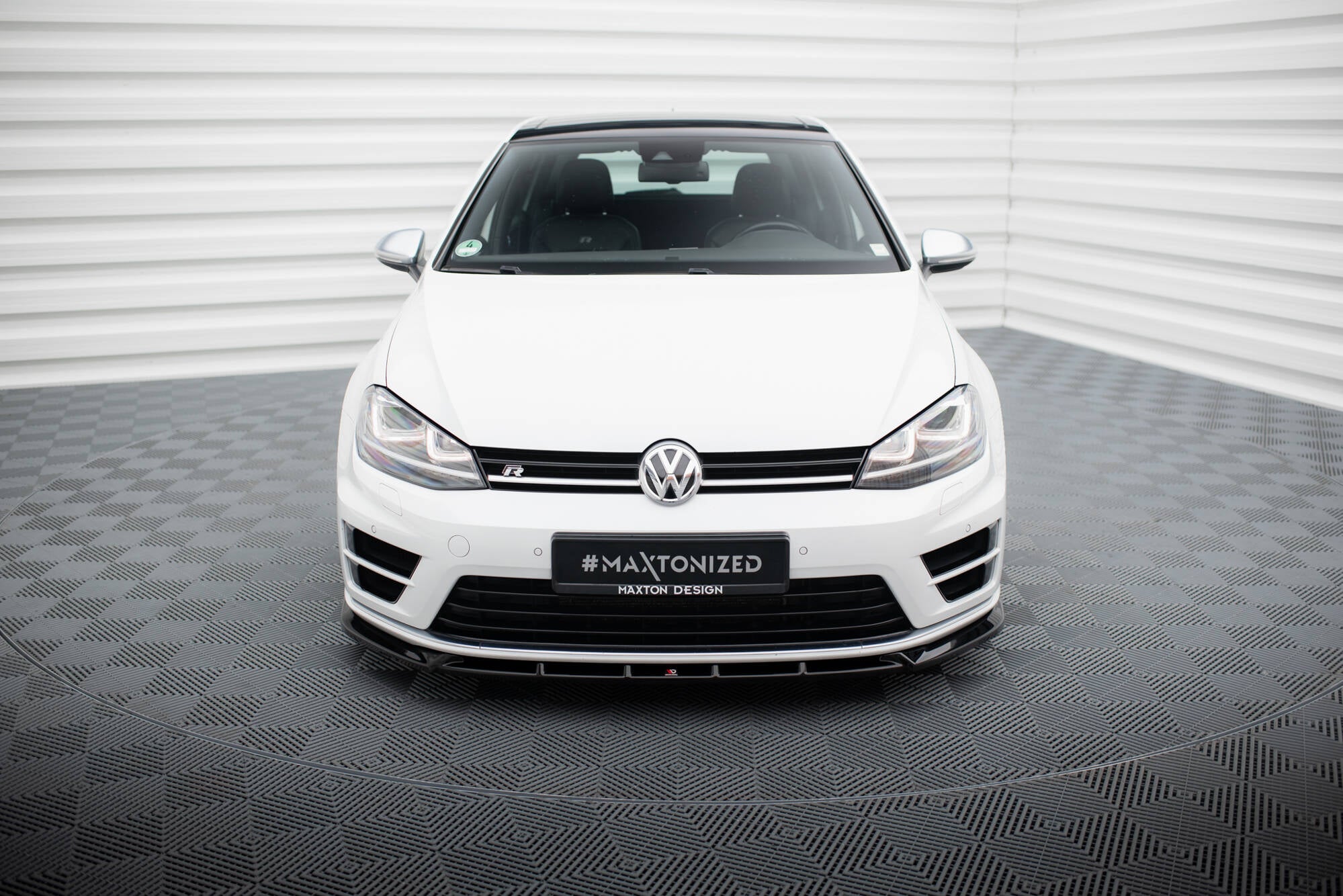 Front splitter v.5 volkswagen golf r / r-line mk7