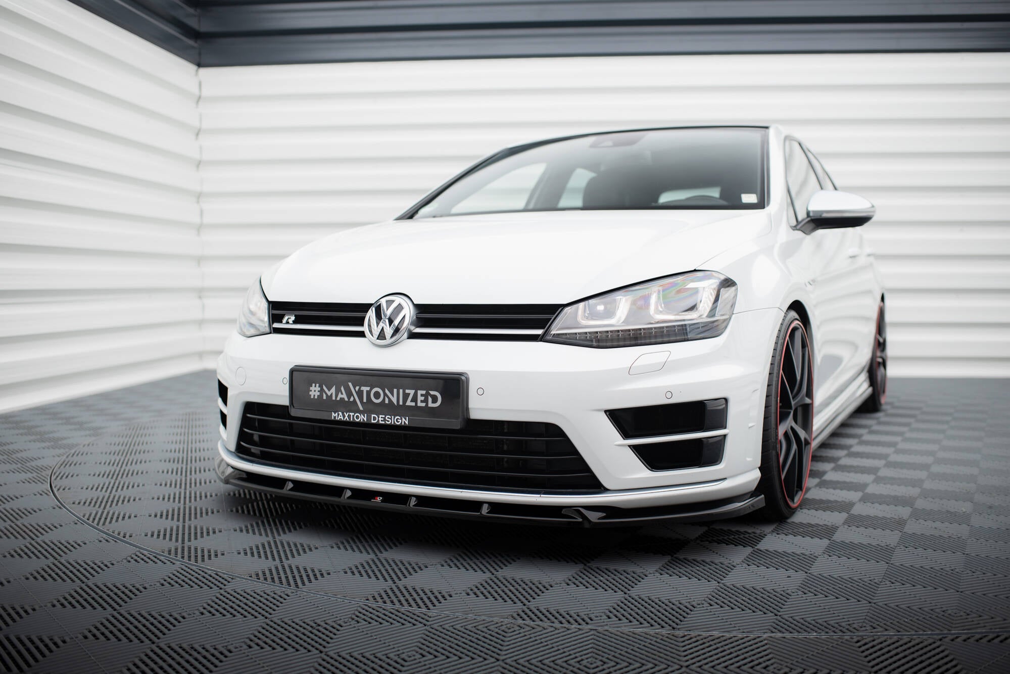 Front splitter v.5 volkswagen golf r / r-line mk7