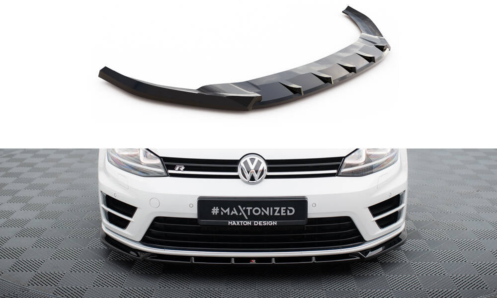 Front splitter v.5 volkswagen golf r / r-line mk7
