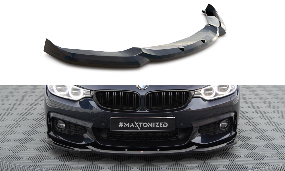 Front splitter v.6 bmw 4 coupe / gran coupe / cabrio m-pack f32 / f36 / f33