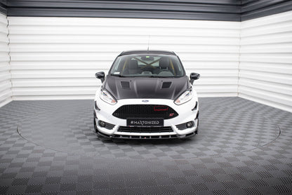 Front splitter v.6 + flaps ford fiesta st mk7 facelift