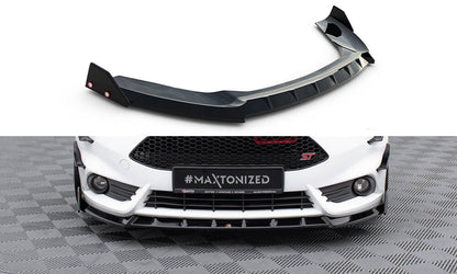 Front splitter v.6 + flaps ford fiesta st mk7 facelift