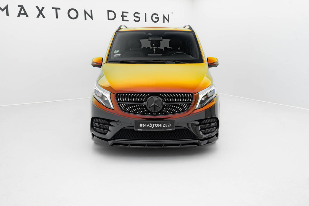 Front splitter v.6 mercedes-benz v-class amg-line w447 facelift