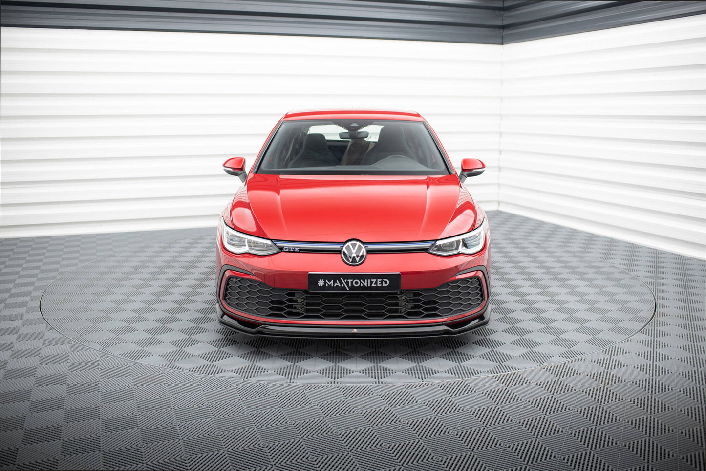 Front splitter v.6 volkswagen golf gti / gte / gtd / r-line mk8