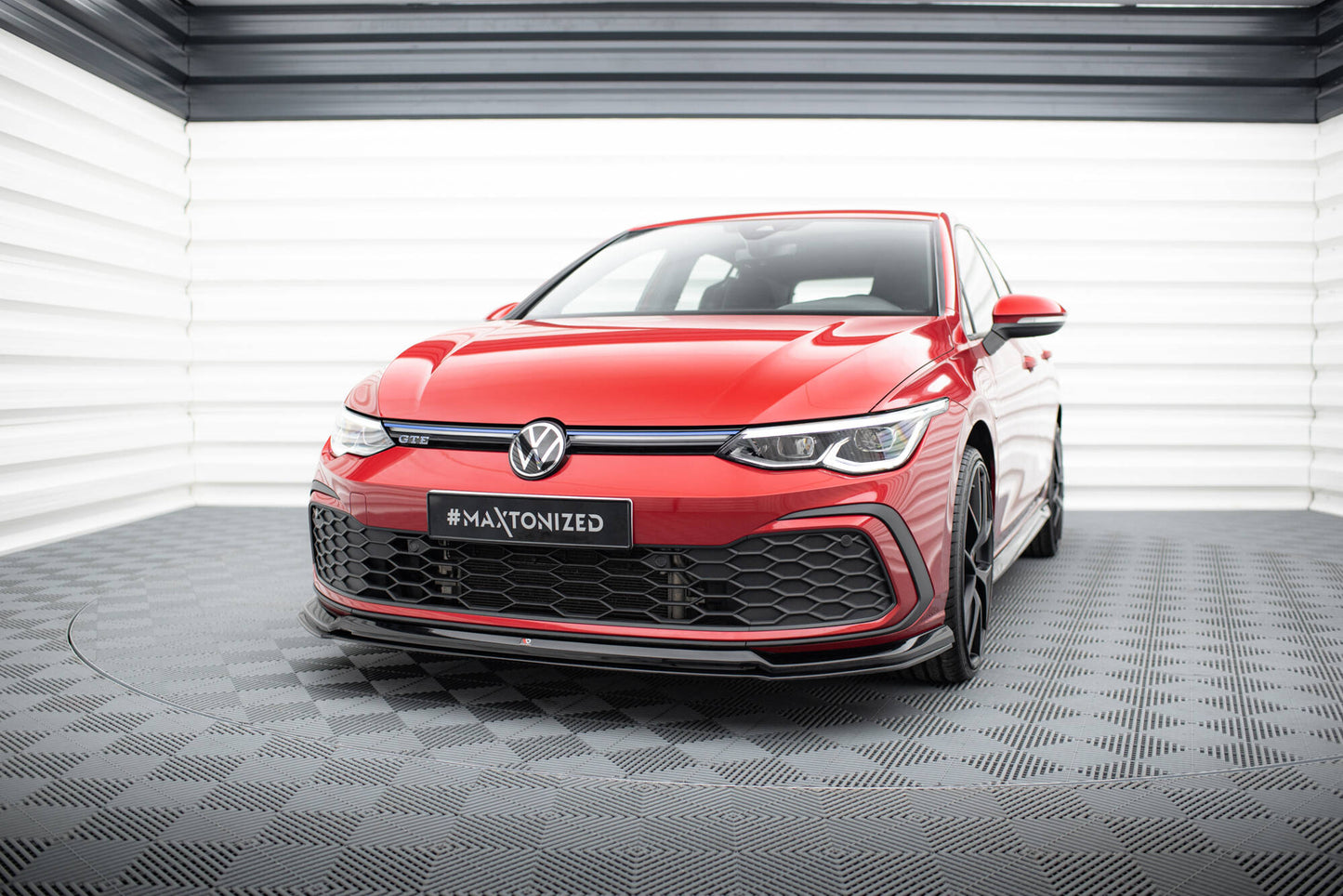 Front splitter v.6 volkswagen golf gti / gte / gtd / r-line mk8