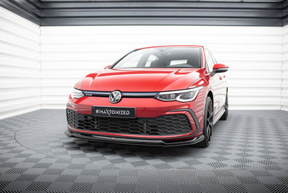 Front splitter v.6 volkswagen golf gti / gte / gtd / r-line mk8
