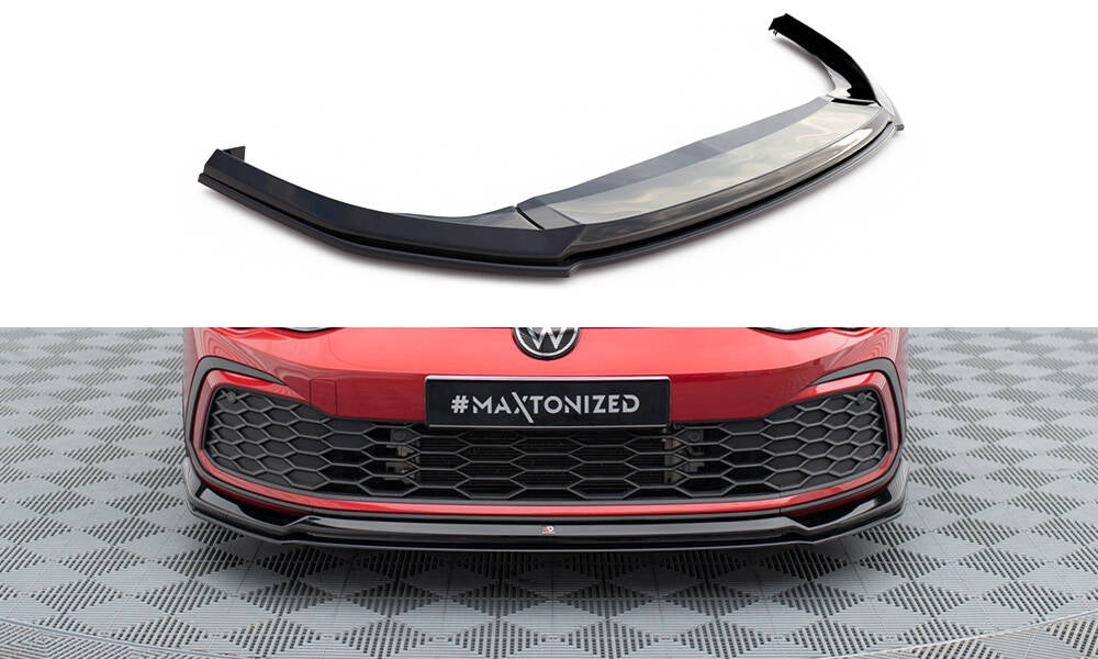 Front splitter v.6 volkswagen golf gti / gte / gtd / r-line mk8