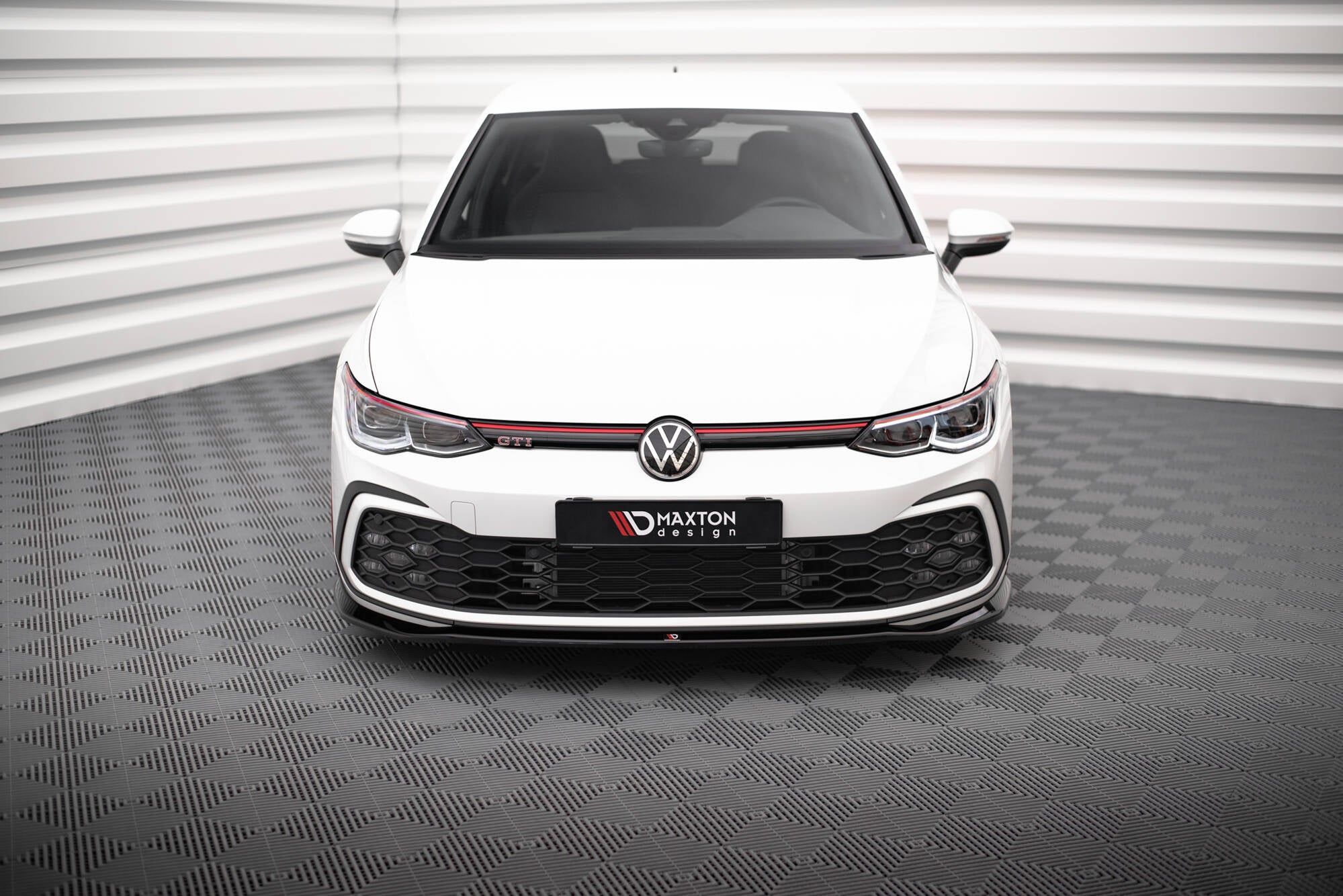 Front splitter v.7 volkswagen golf gti / gte / gtd / r-line mk8
