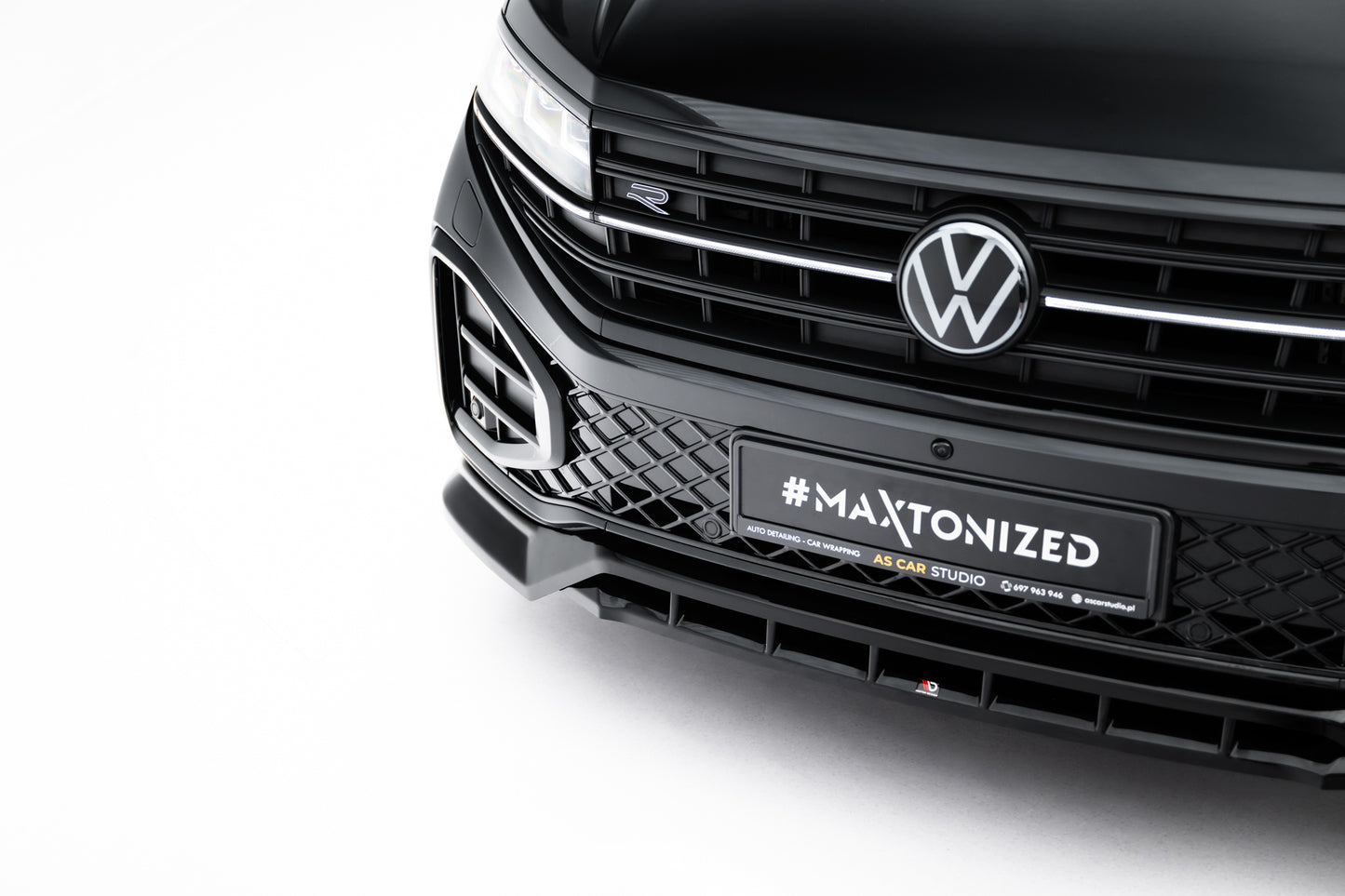 Front splitter volkswagen touareg r-line mk3 facelift