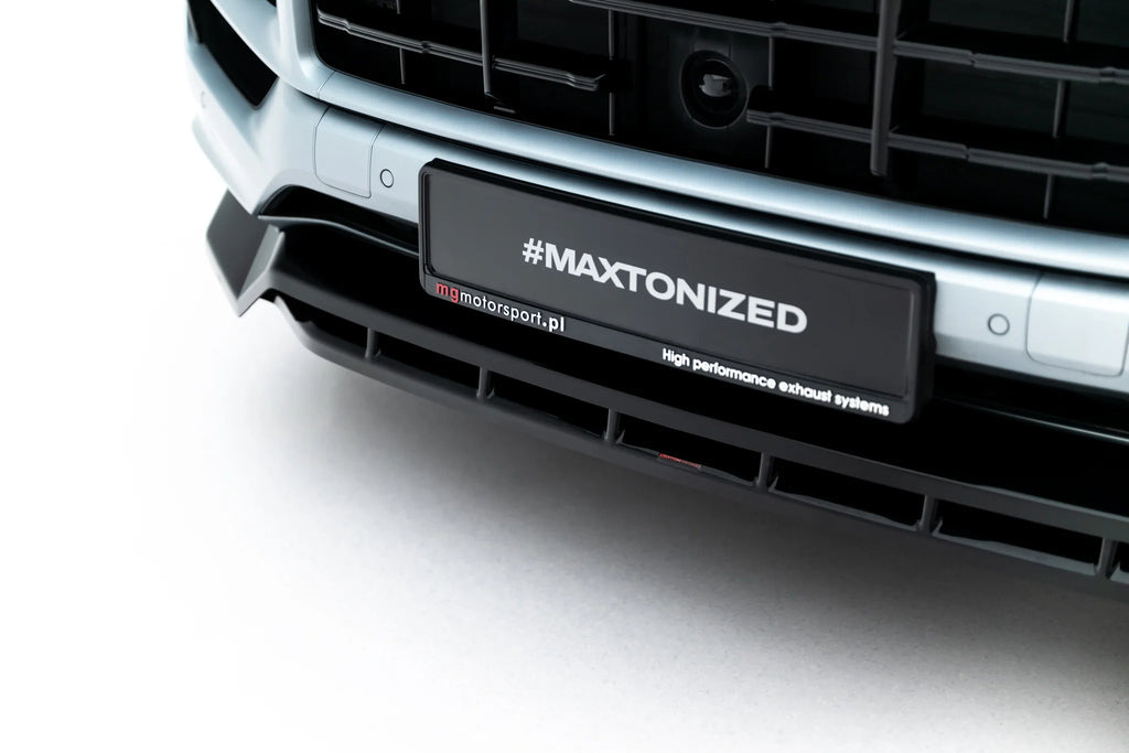 Front splitter suitable for porsche cayenne gts / turbo sport pack / turbo e-hybrid gt pack coupe mk3 facelift