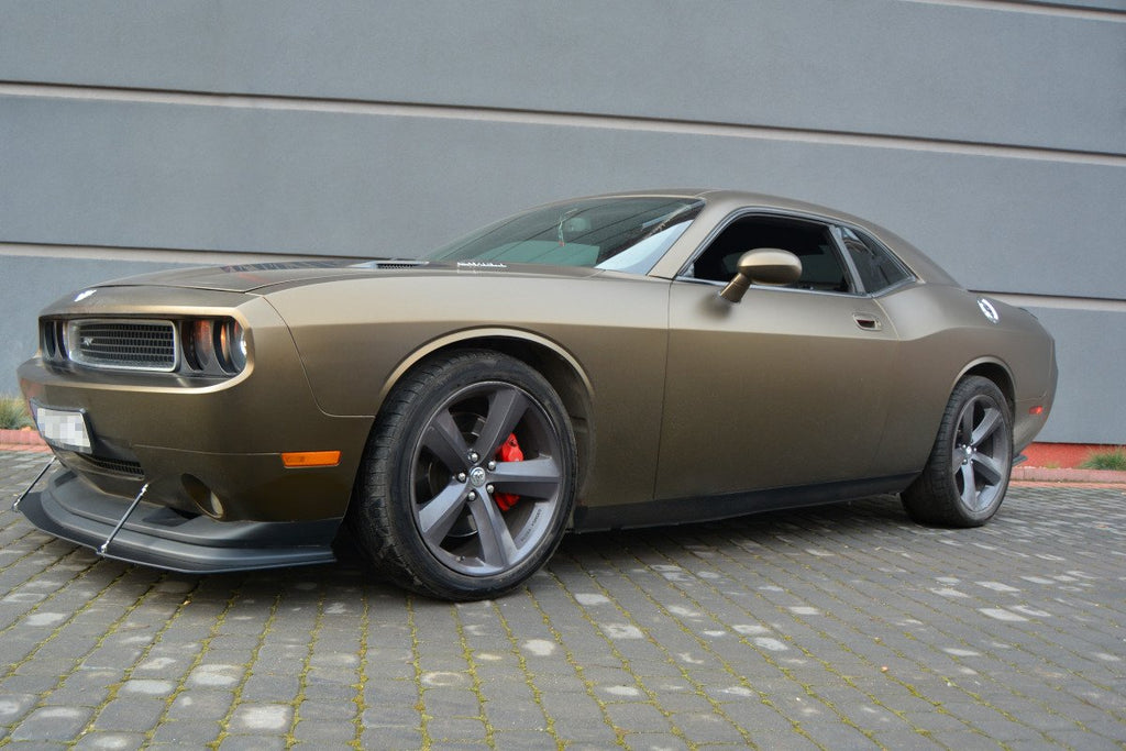 Hybrid front splitter v.1 dodge challenger mk3. phase-i srt8 coupe
