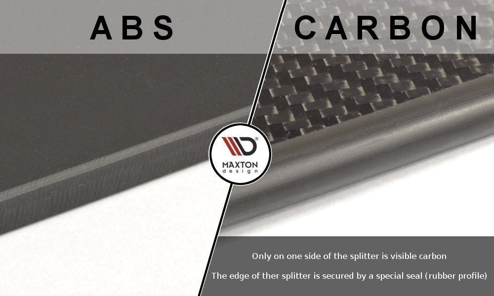 Hybrid front racing splitter vw golf 7 r / r-line ansigtsløftning