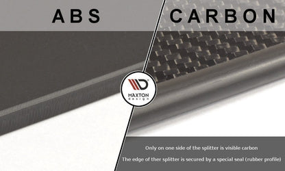 Hybrid front racing splitter vw golf 7 r / r-line ansigtsløftning