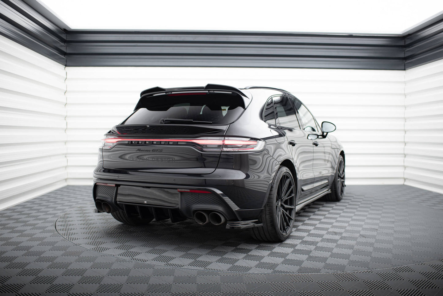 Lower spoiler cap 3d porsche macan gts mk1 facelift 2