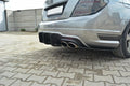 Mercedes-benz c sedan / estate amg-line w204 / s204 rear diffuser & rear side splitters