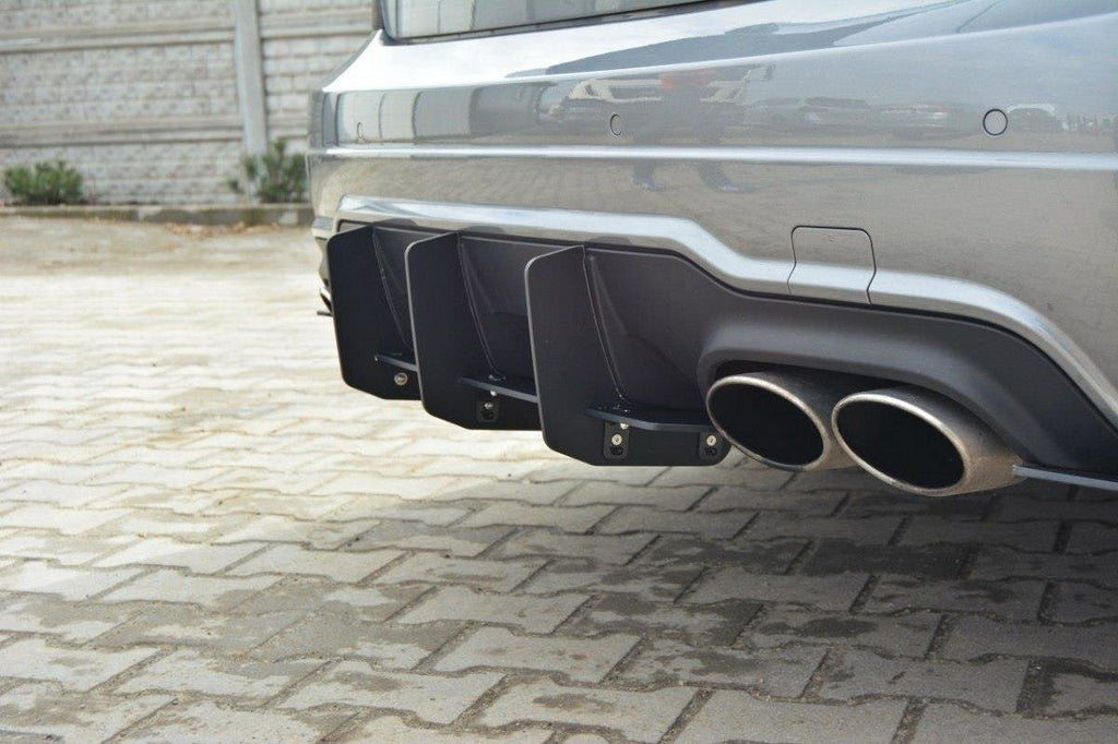 Mercedes-benz c sedan / estate amg-line w204 / s204 rear diffuser & rear side splitters