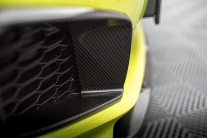 Prepreg carbon fiber front bumper side vents bmw 1 f40 m-pack/ m135i