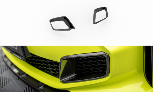 Prepreg carbon fiber front bumper side vents bmw 1 f40 m-pack/ m135i