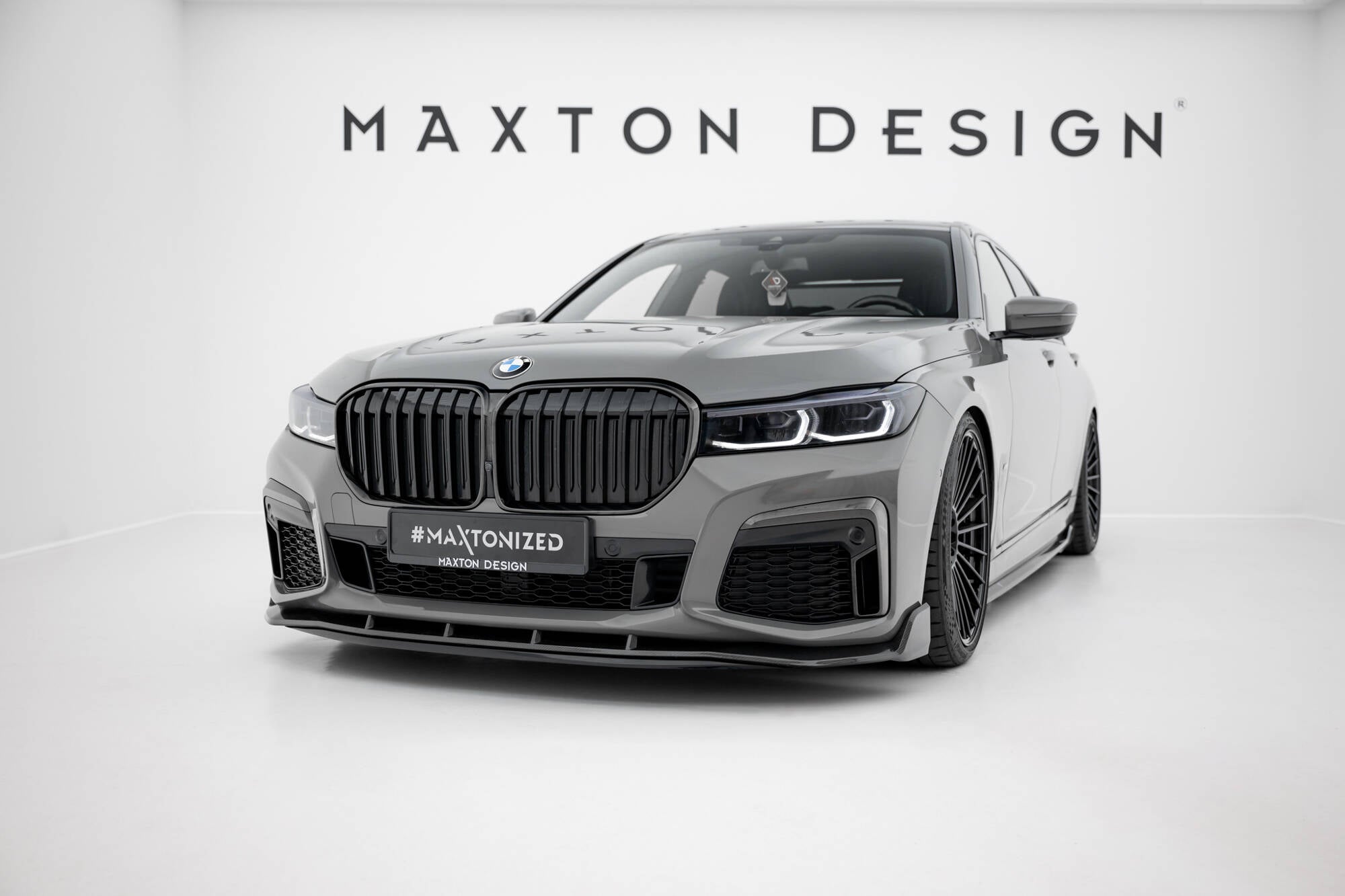 Prepreg-hiilikuitu etuosat + abs-splitter BMW 7 m-pakkaus G11 kasvojenkorotus